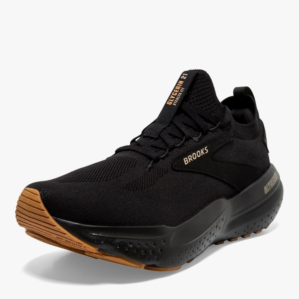 Brooks Glycerin 21 Men's/Women's Black and Gold Athletic Shoes